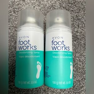 *NWT* Avon Foot Works Deodorizing Spray Set of Two